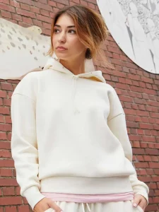 Felpa con cappuccio da donna Lounge Daiber JN8033