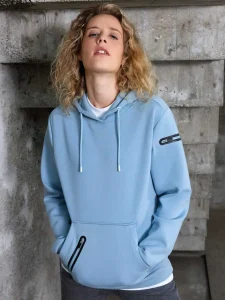 Felpa con cappuccio in interlock da donna Daiber JN8045
