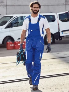 Workwear pants with bib – colour Daiber JN848