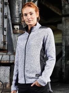 Ladies’ knitted workwear fleece jacket – Strong Daiber JN861