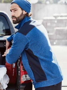 Giacca da lavoro in pile lavorato a maglia da uomo – Strong Daiber JN862