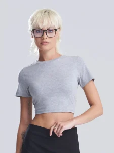 Women’s tri-blend cropped T-shirt Just Ts JT006