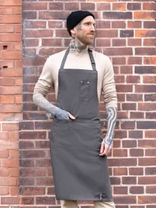 Grembiule con pettorina stile denim ROCK CHEF-Stage2 Karlowsky KRCLS15