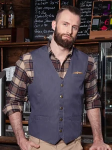Men’s waistcoat jeans-style Karlowsky KWM3