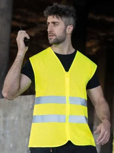 Comfort mesh safety vest ‘Rhodes’ Korntex KXCMZ