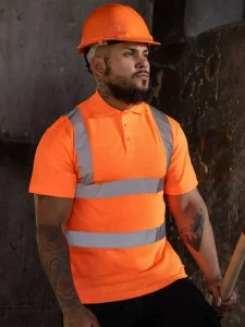 Hi-Viz poly-cotton polo Korntex KXPCPOLO