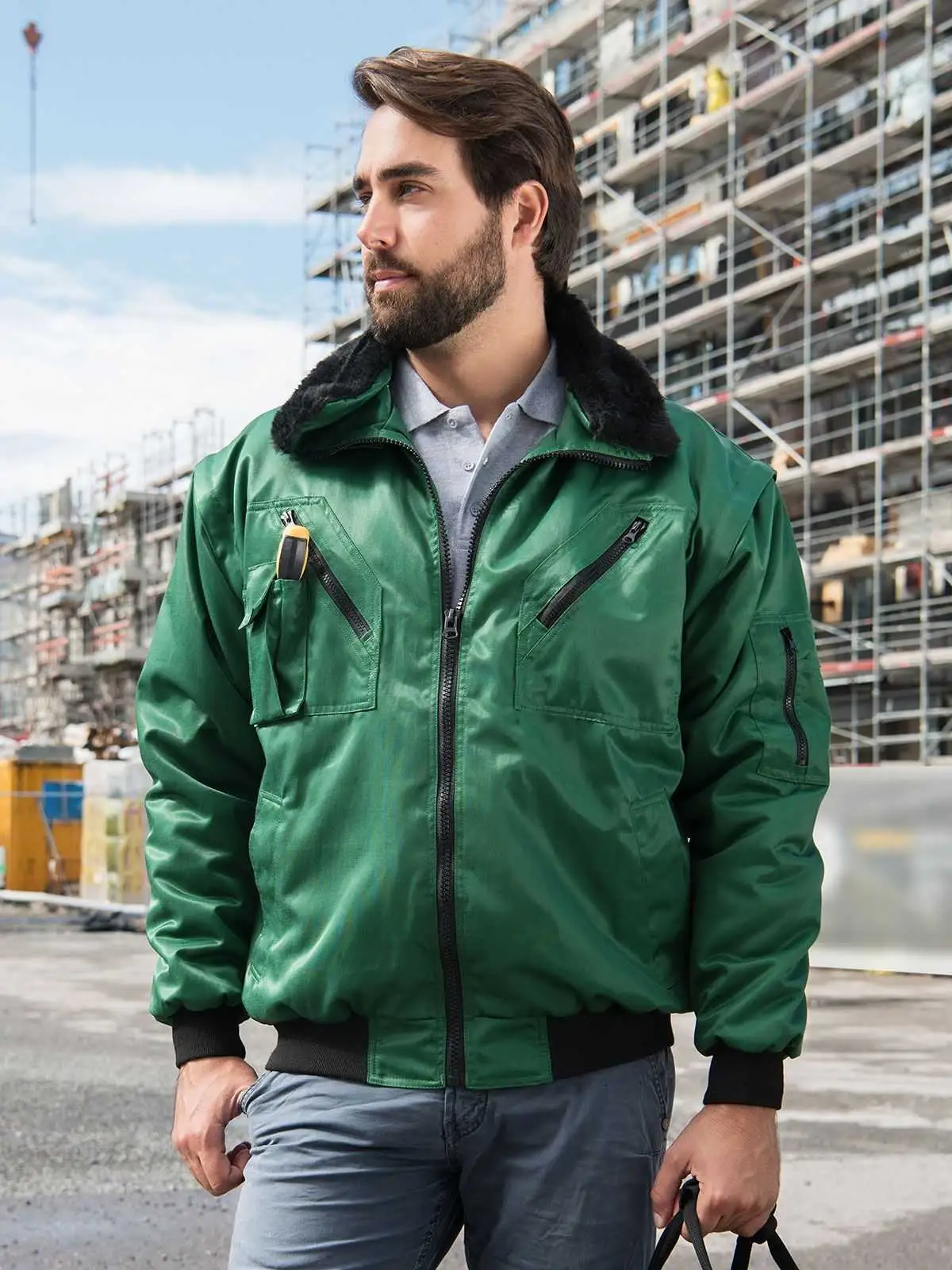 Hi-vis pilot jacket 'Oslo' Korntex KXPJ