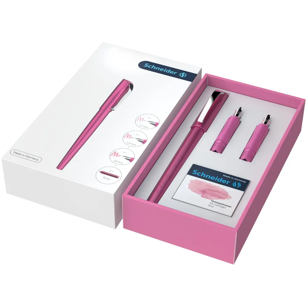Set di calligrafia Schneider rosa 4/1