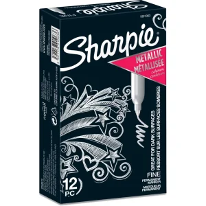 Marker Sharpie fine metalic srebrna 12/1