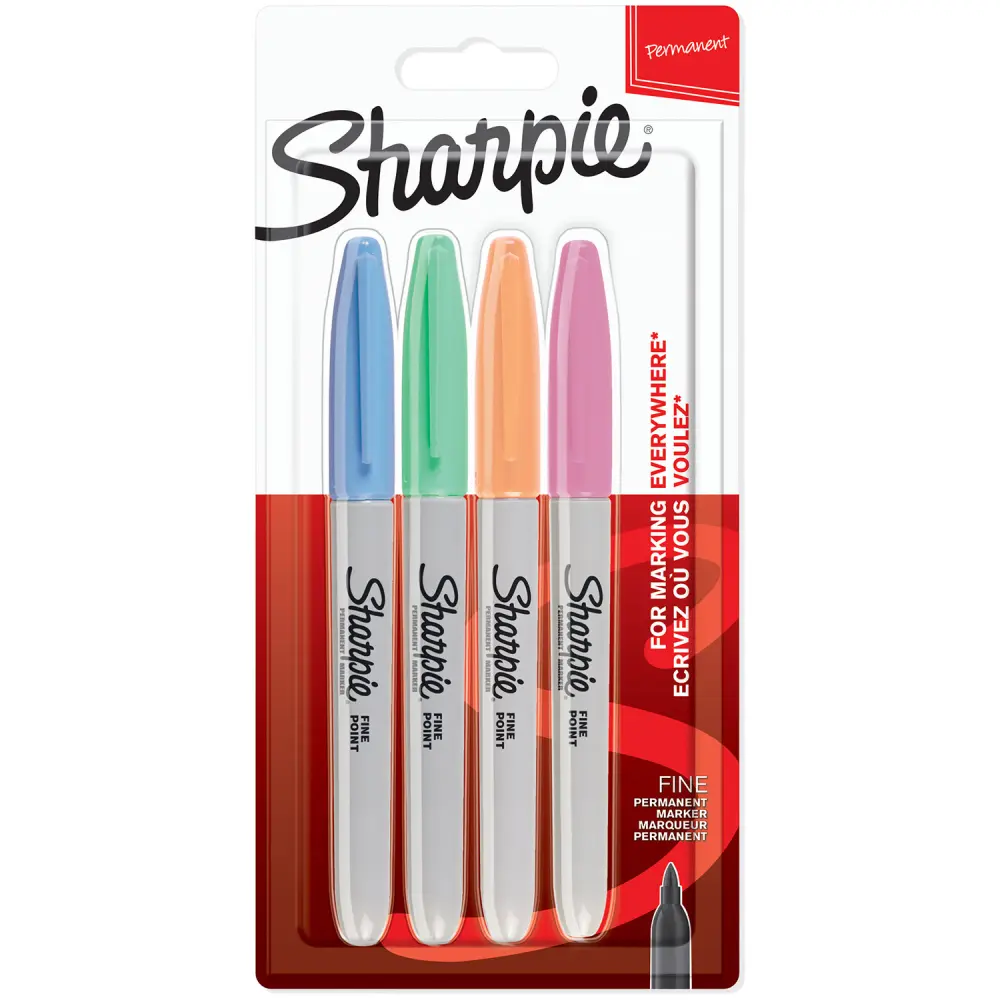 Permanentni marker SHARPIE Pastel, 4/1