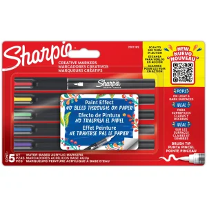 Marker Sharpie Akrilni čopič blister 5/1