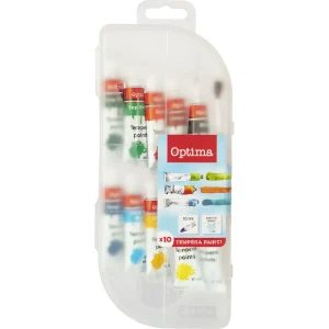 Tempera barvice Optima 10X10ML 100000A