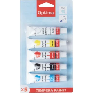 Barvice tempera Optima 5*12ML blister