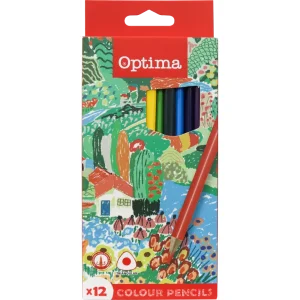 Barvice OPTIMA trikotne 12/1 karton 100081