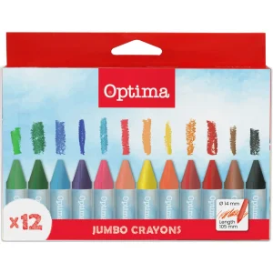 Voščene barvice Optima jumbo 12/1 karton