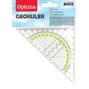 Squadra geometrica Optima 16 cm in sacchetto