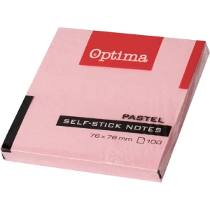 Self-adhesive stickers Optima red pastel 100/1