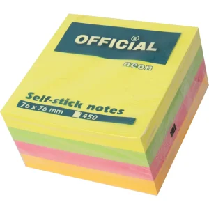 Foglietti adesivi Official, colori neon 122937PP
