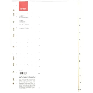 Divisore A4, n. 1-12, naturale