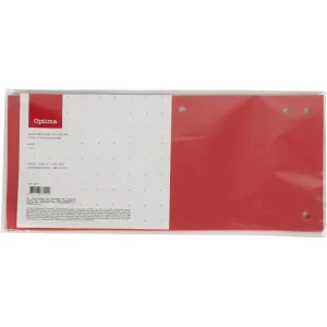 Divisori in cartoncino 240x105mm rossi 10/1