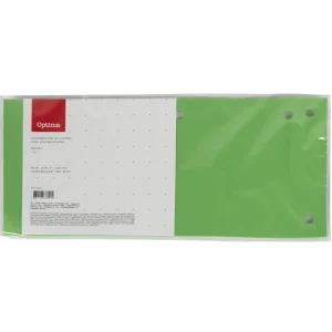 Divisori in cartoncino 240x105mm verde,10/1