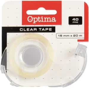 Nastro adesivo Optima 15mm x 20m con dispensatore