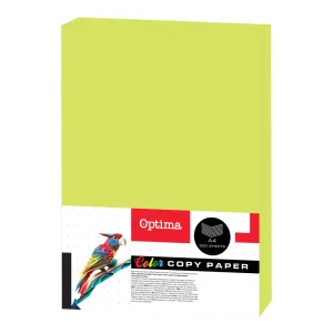 Carta fotocopiatrice Optima A4 500/1 verde fluorescente 75