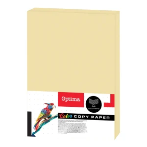 Carta fotocopiante Optima A4 500/1 giallo 80g