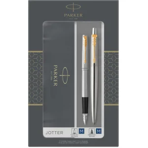 Parker Jotter Duo set (Fp+bp) silver GT