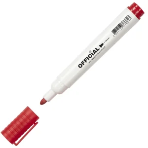 Marcatore per lavagna bianca Official, rosso