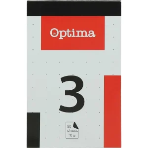 Blocco incollato Optima n. 3, piccola quadrettata