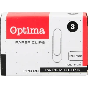 Sponke za papir Optima, 28mm, 100/1