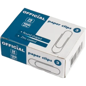 Clips for paper Official 28mm, 100/1