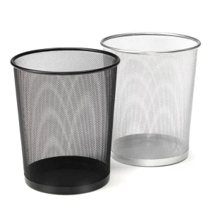 Cestino per rifiuti in metallo Optima 20L, nero
