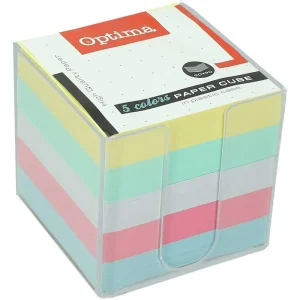 Paper blocks colour Optima in stand 9x9cm