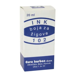 Inchiostro per timbri Carbono, rosso, 20ml