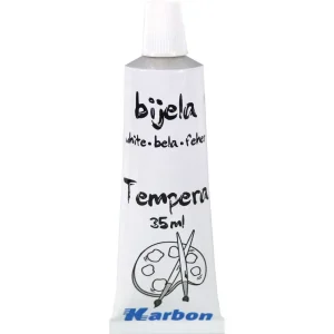 Tempera KARBON in tubo, 35ml, bianca