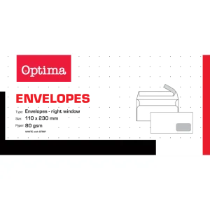 Busta Optima 110×230 Strip DO 80g