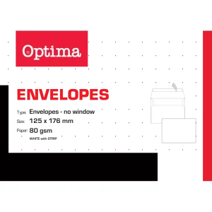 Busta Optima B6 125×176 Strip BO 80g