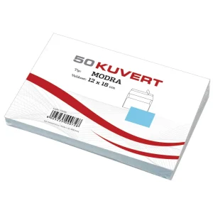 Envelope B6 BLUE 120x180mm 80gr 50/1 SI