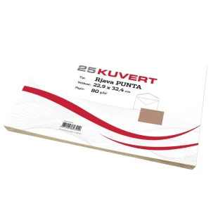 Envelope C4 BROWN 229x324mm 80gr 1/25
