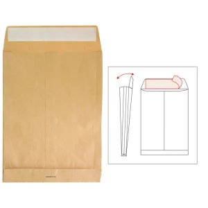 Envelope bag C4/4 BROWN 230x330x40mm
