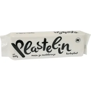 Plastelin Karbon bel 500G