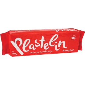 Plastelin Karbon rdeč 500G