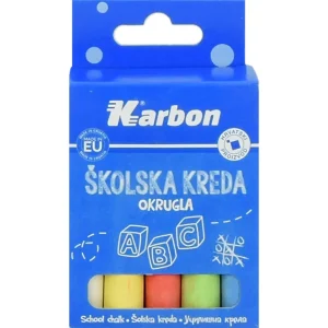 Chalk KARBON, coloured, round, 10 pcs