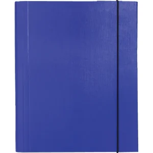 Cartella con clip elastica Optima, blu