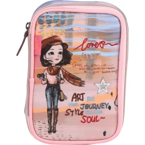 Multi pencil case 1 zip empty Janet Art G.