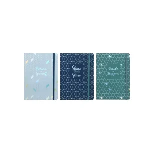 Notebook with elastic band A5, PUKKA PAD Glee