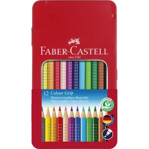 Matite colorate FABER-CASTELL, grip 12/1 in metallo