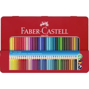 Matite colorate FABER-CASTELL, grip 36/1 in metallo